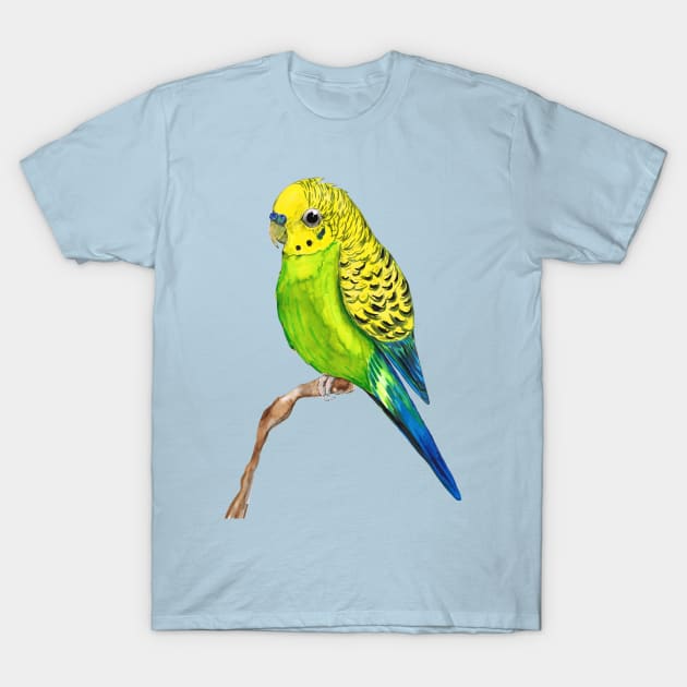 Cute budgie T-Shirt by Bwiselizzy